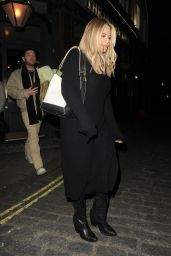 Emily Atack - Leaving The Green Man Pub in Fitzrovia in London 01/31/2023
