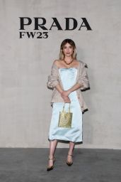Emma Roberts – Prada Fashion Show at Milan Fashion Week 02/23/2023