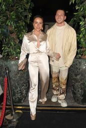 Gabby Allen With Boyfriend Brandon Myers at Inca Mayfair in London 02/14/2023
