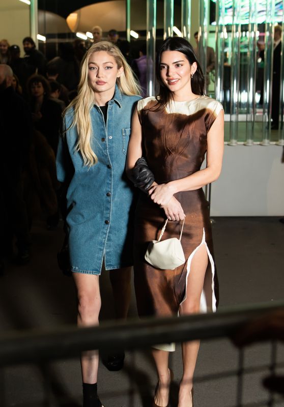 Gigi Hadid and Kendall Jenner at Milan Fashion Week 02/23/2023