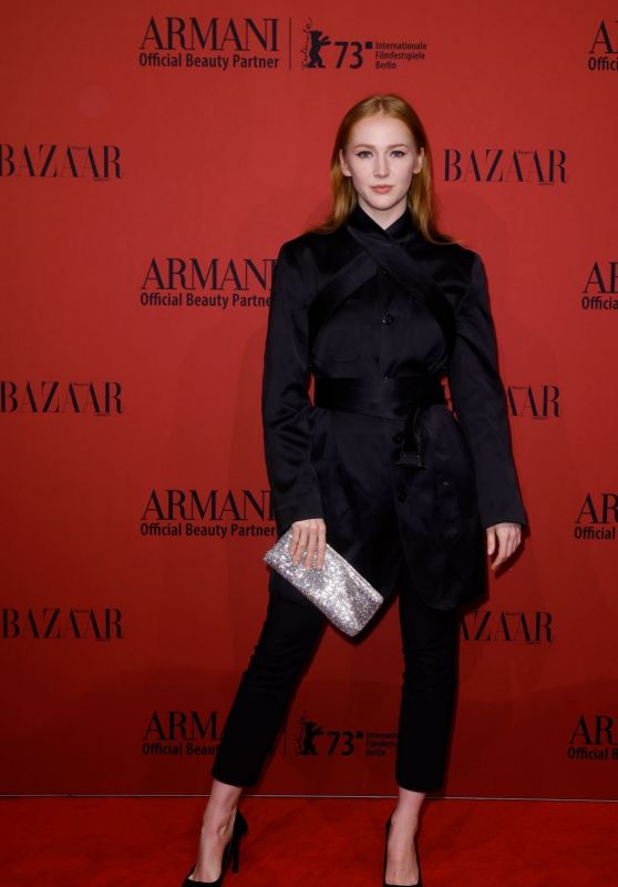 Gina Stiebitz – Armani Beauty X Harper’s Bazaar Dinner in Berlin 02/18/2023