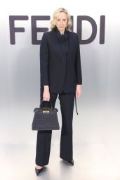 Gwendoline Christie - Fendi Show at Milan Fashion Week 02/22/2023