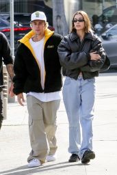 Hailey Rhode Bieber and Justin Bieber at the Great White in West Hollywood 02/03/2023