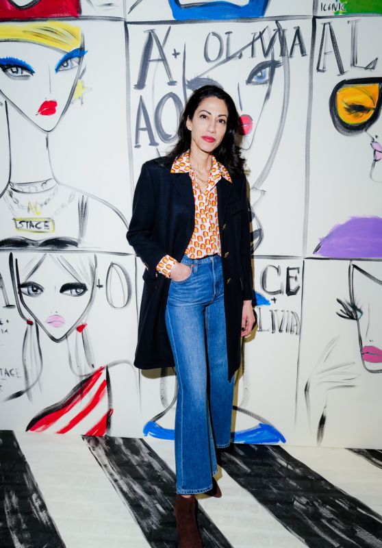 Huma Abedein – Alice + Olivia Fashion Show in New York 02/11/2023