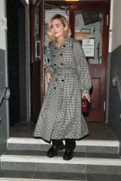 Jenna Coleman - Leaving the Harold Pinter Theatre in London 02/25/2023