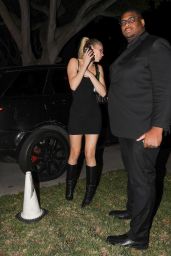 Josie Canseco in a Black Dress - Los Angeles 02/06/2023