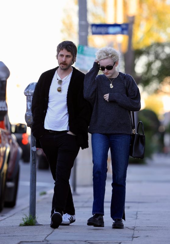 Julia Garner and Mark Foster - Out in West Hollywood 02/07/2023