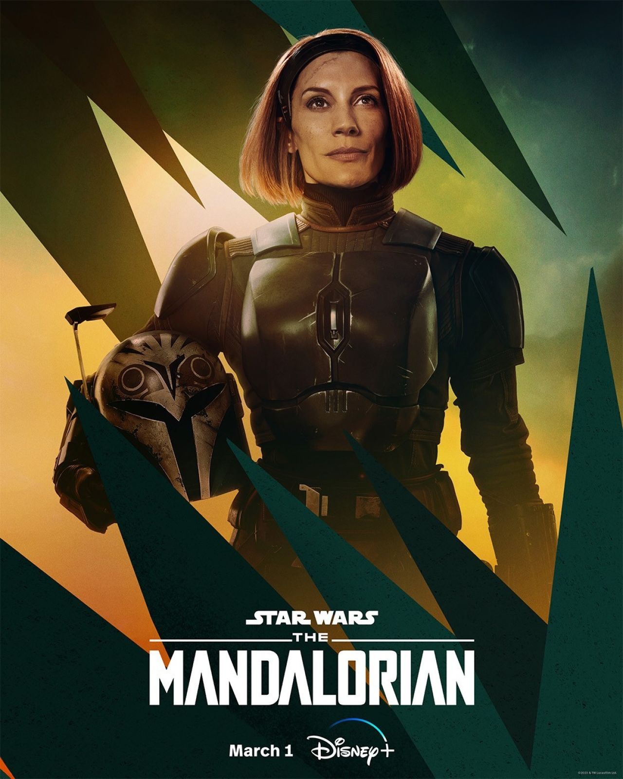 Katee Sackhoff badass sexy in “The Mandalorian” season 3 poster