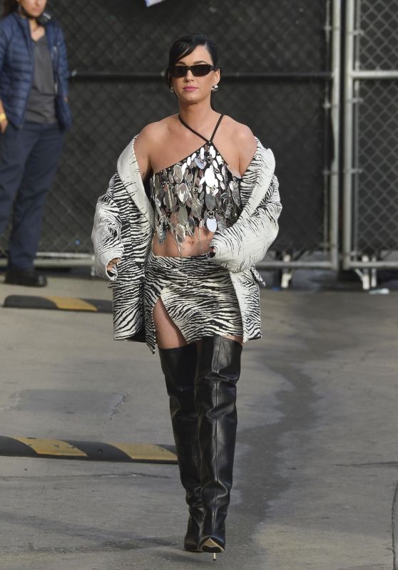 Katy Perry - Arrives for an Appearance on Jimmy Kimmel Live! in Hollywood 02/16/2023