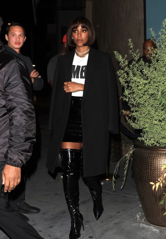 Kelly Rowland - Leaving Lebron James’ Party in Los Angeles 02/08/2023