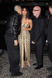 Kim Kardashian - Dinner With Fashion Designers Domenico Dolce and