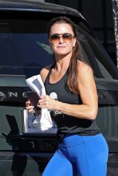 Kyle Richards in Workout Clothes - Joans on Third in Studio City 02/14/2023
