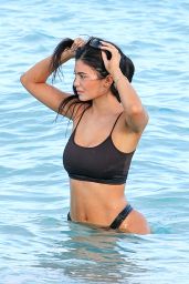Kylie Jenner in a Bikini on the Beach in Turks and Caicos 01/31/2023