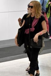 Kylie Minogue at Sydney Domestic Airport 02/19/2023
