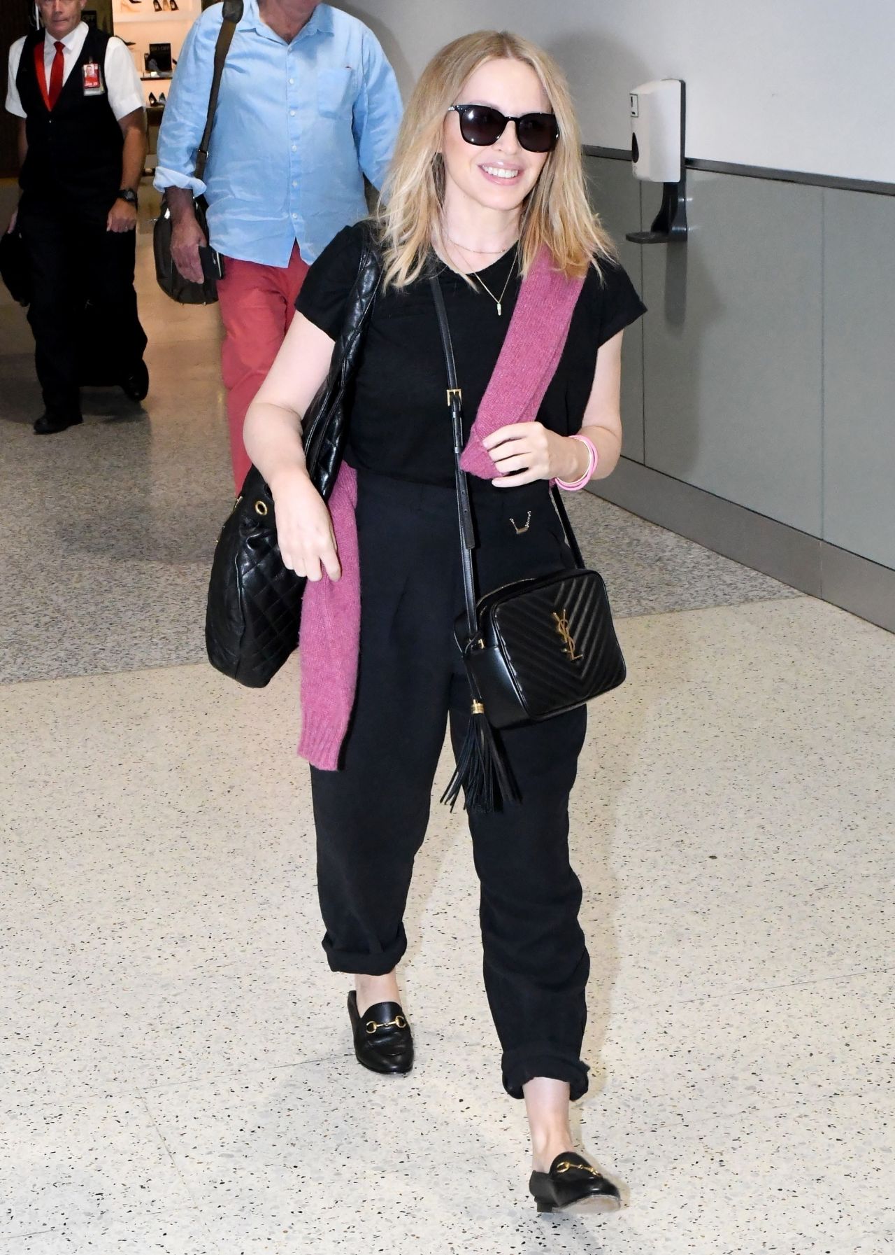 Kylie Minogue at Sydney Domestic Airport 02/19/2023 • CelebMafia