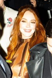 Lindsay Lohan - Leaves the Christian Siriano Fashion Show in New York 02/09/2023