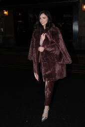 Lucy Mecklenburgh and Caroline Thomas - Leaving Musu Restaurant in Manchester 02/04/2023