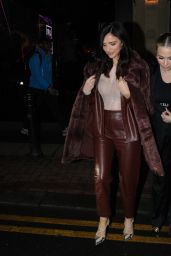 Lucy Mecklenburgh and Caroline Thomas - Leaving Musu Restaurant in Manchester 02/04/2023