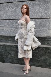 Ludovica Bizzaglia – Arriving at Ermanno Scervino Fashion Show in Milan 02/25/2023
