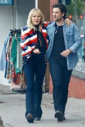 Malin Akerman and Jack Donnelly at All Time Restaurant in Los Feliz 02/23/2023