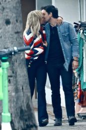 Malin Akerman and Jack Donnelly at All Time Restaurant in Los Feliz 02/23/2023