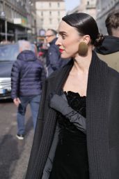  Mary Leest – Arriving at Ermanno Scervino Fashion Show in Milan 02/25/2023