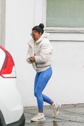 Nicole Scherzinger and Thom Evans on a Rainy Day in Beverly Hills 02/24/2023