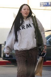 Noah Cyrus in an Army Hoodie and Pajama Pants - Out in LA 02/17/2023