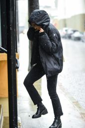 Olivia Wilde on a Rainy Day in Studio City 02/24/2023