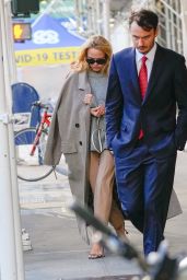Pamela Anderson With Her Son Brandon Thomas Lee in New York 02/03/2023