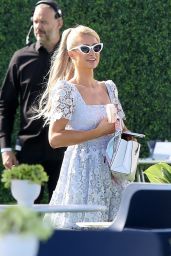 Paris Hilton at a JP Morgan Event in Miami 02/09/2023