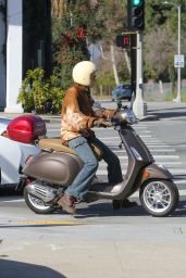 Paris Jackson - Takes Her Vespa Out For a Spin in Toluca Lake 02/10/2023