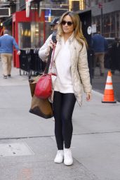 Rhiannon Ally - Exits ABC Studios in New York 01/30/2023