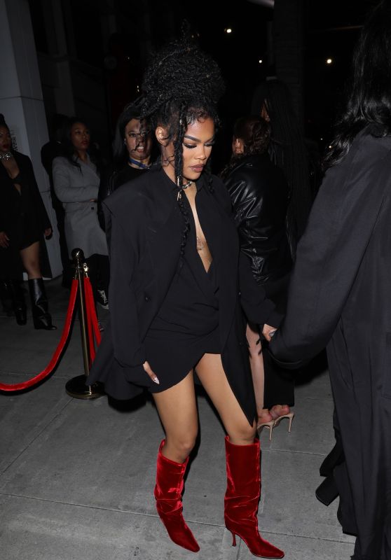 Teyana Taylor - Post Grammy Party at the Mr Brainwash Art Museum in Beverly Hills 02/05/2023