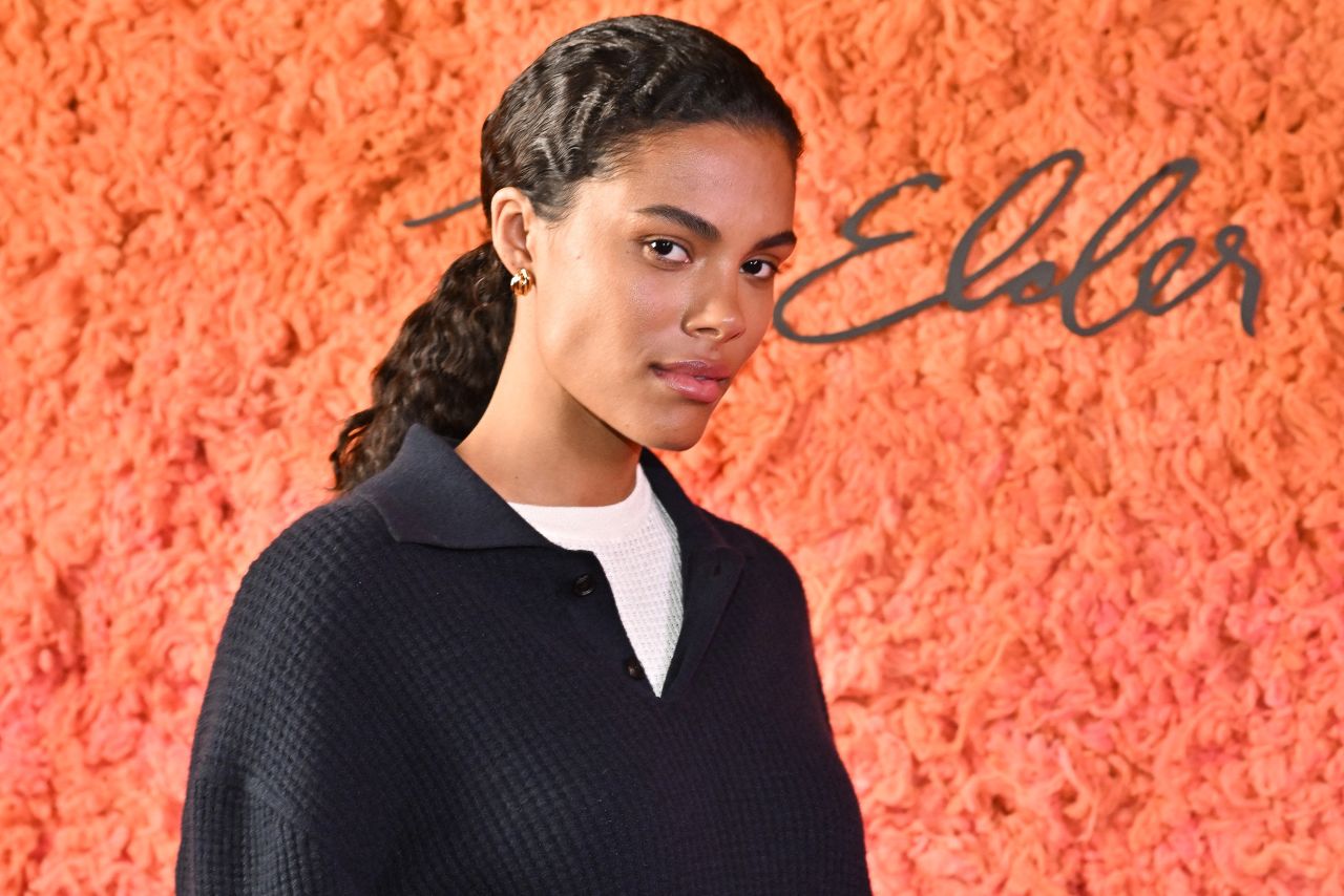 Tina Kunakey - ZEGNA x The Elder Statesman Party During Fashion Week in