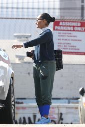 Tracee Ellis Ross in Woirkout Outfit in Los Angeles 02/04/2023