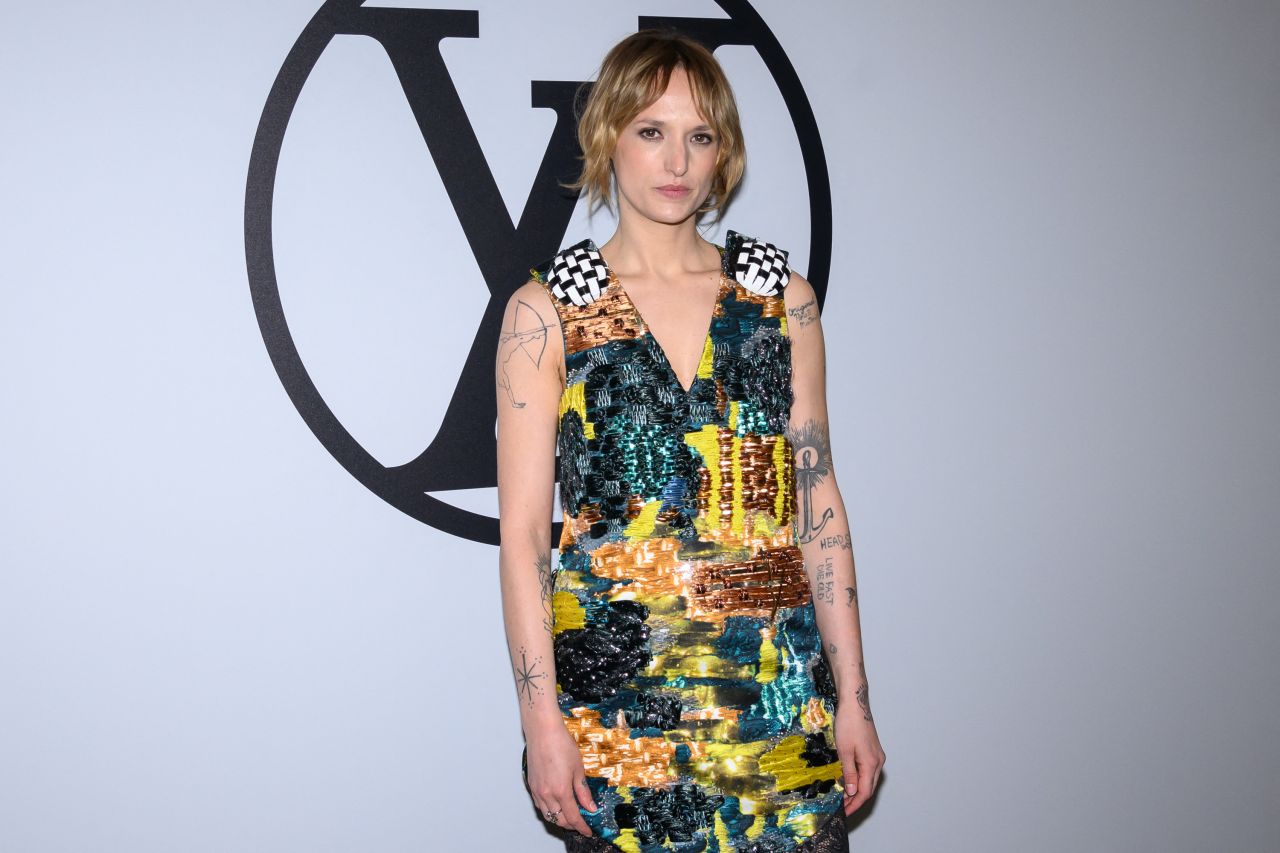Louis Vuitton: Agathe Rouselle Wore Louis Vuitton To The Opening Ceremony  Of The 75th Annual Cannes Film Festival - Luxferity