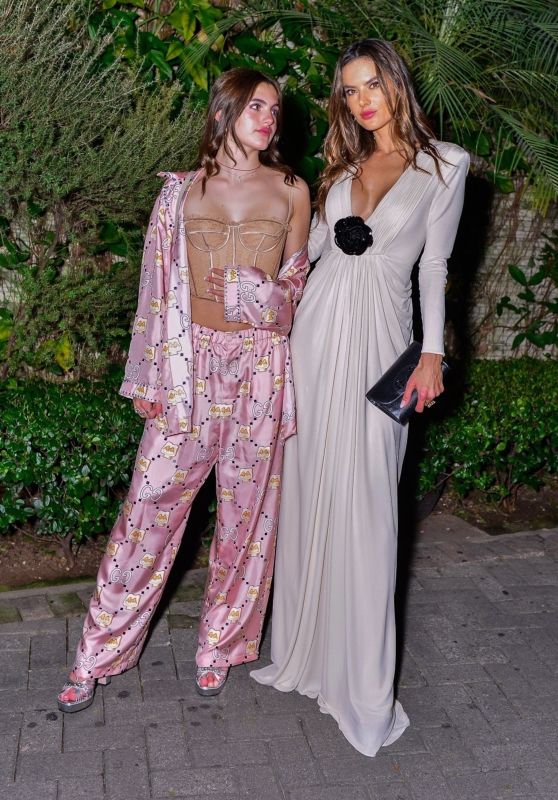 Alessandra Ambrosio and Anja Ambrosio at a Gucci Party in Brazil 03/23/2023