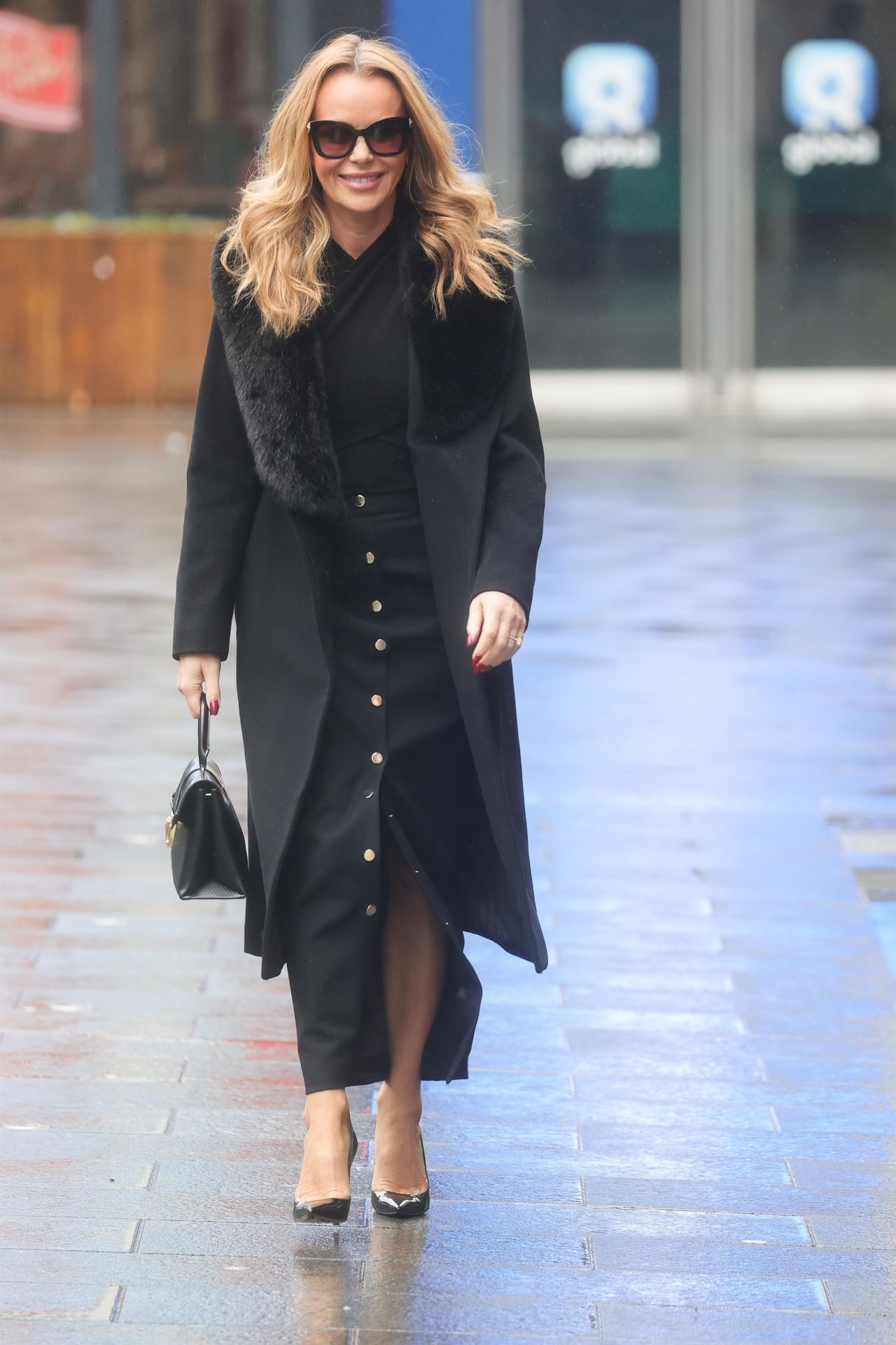 Amanda Holden in a Split Dress and Coat - London 03/09/2023 • CelebMafia