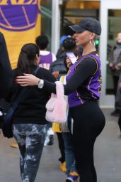 Amber Rose - Arrives at the Lakers Game in Los Angeles 03/24/2023