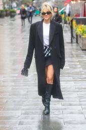 Ashley Roberts in a Black Mini Skirt in London 03/22/2023