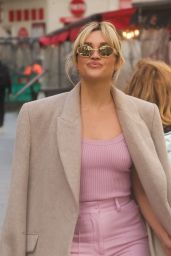 Ashley Roberts in Pink Trouser Suit in London 03/23/2023