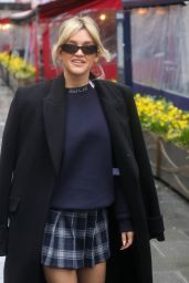 Ashley Roberts Wearing Tartan Mini Skirt - London 03/09/2023