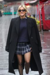 Ashley Roberts Wearing Tartan Mini Skirt - London 03/09/2023