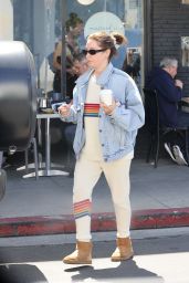 Ashley Tisdale in Sweats and a Denim Jacket - Los Feliz 03/25/2023