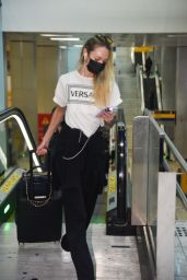 Candice Swanepoel in Travel Outfit at Guarulhos Airport in São Paulo 02/07/2023