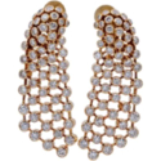 Cartier Chandelier Earrings in 18K Yellow Gold and Diamonds