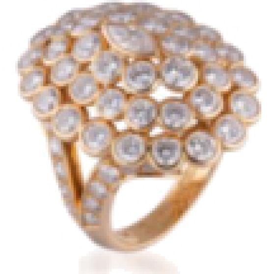 Cartier Marquise Ring in 18K Yellow Gold and Diamonds