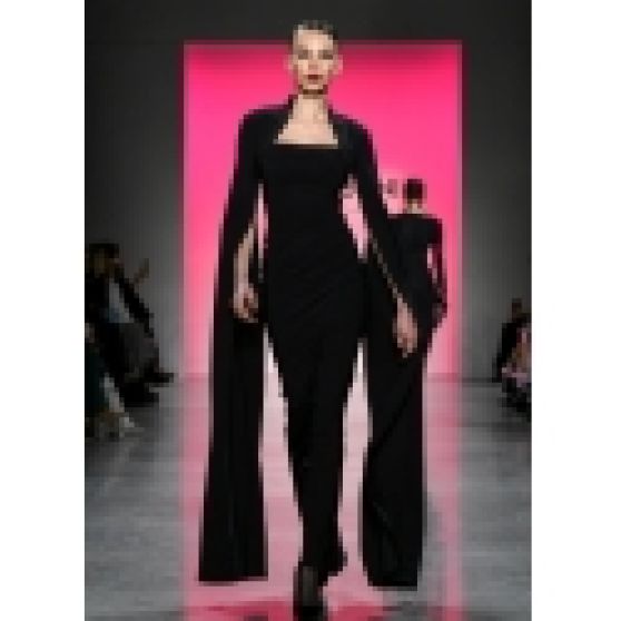 Chiara Boni La Petite Robe Fall 2023 Black Long Sleeve Gown