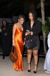 Chloe Bailey and Halle Bailey – Arriving at the J-Lo x Revolve Party in LA 03/18/2023